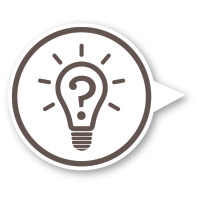question light bulb icon