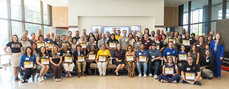 photo of people that won the shine awards