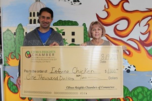 Relief fund recipient, Inferno Chicken.