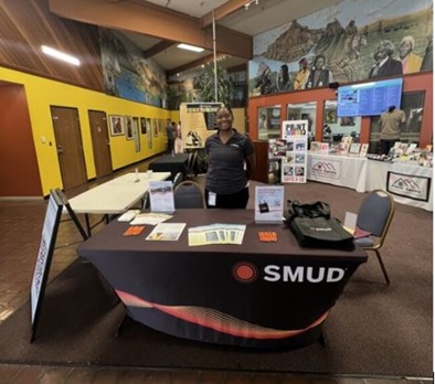 SMUD event table set up at Florin Square Annual Small Business Summit