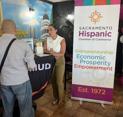SMUD event table at Sacramento Hispanic Chamber of Commerce