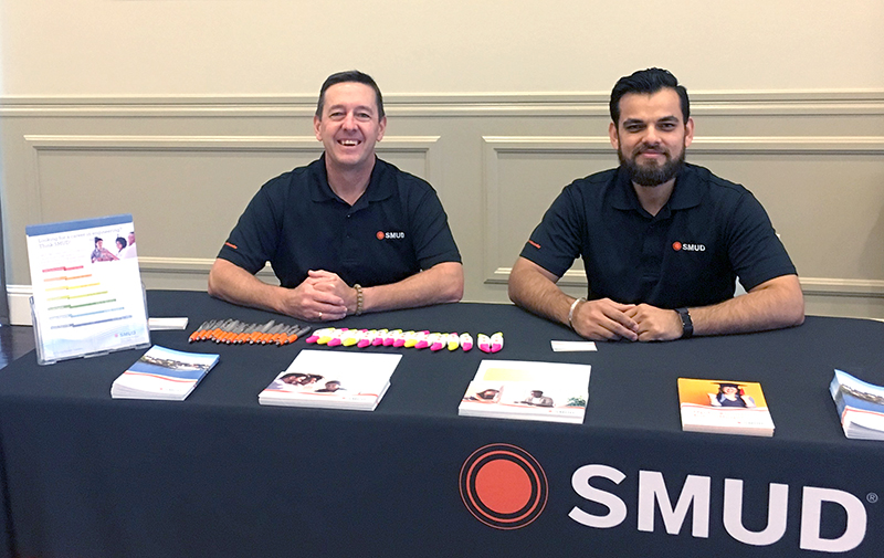 SMUD Recruiter at career event