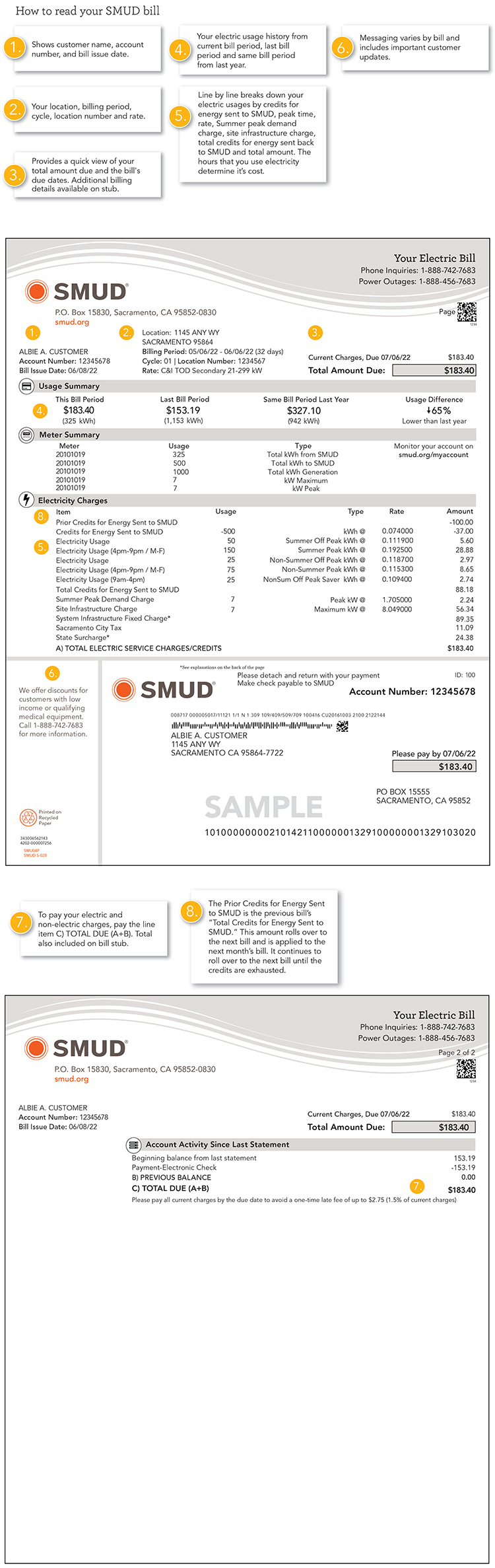 SSR Commercial bill sample